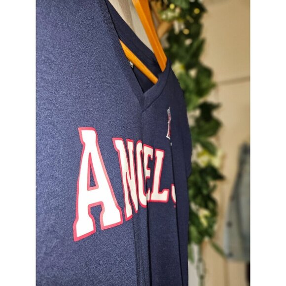 LA Angels Women’s XS Navy V-Neck MLB Tee - Picture 4 of 8